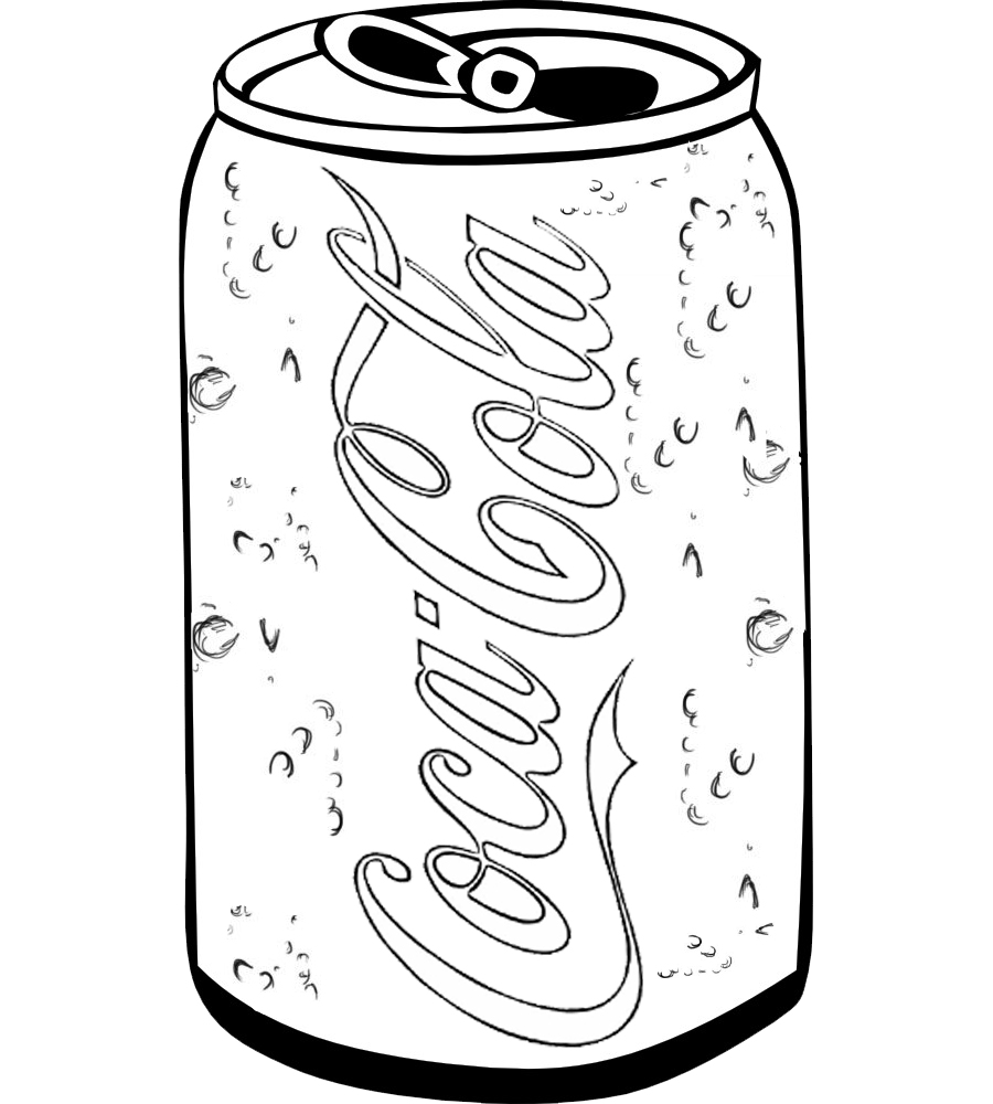Coloring cola coca coke soda bottle sketch template drawing drink soft glass templates sketch coloring page