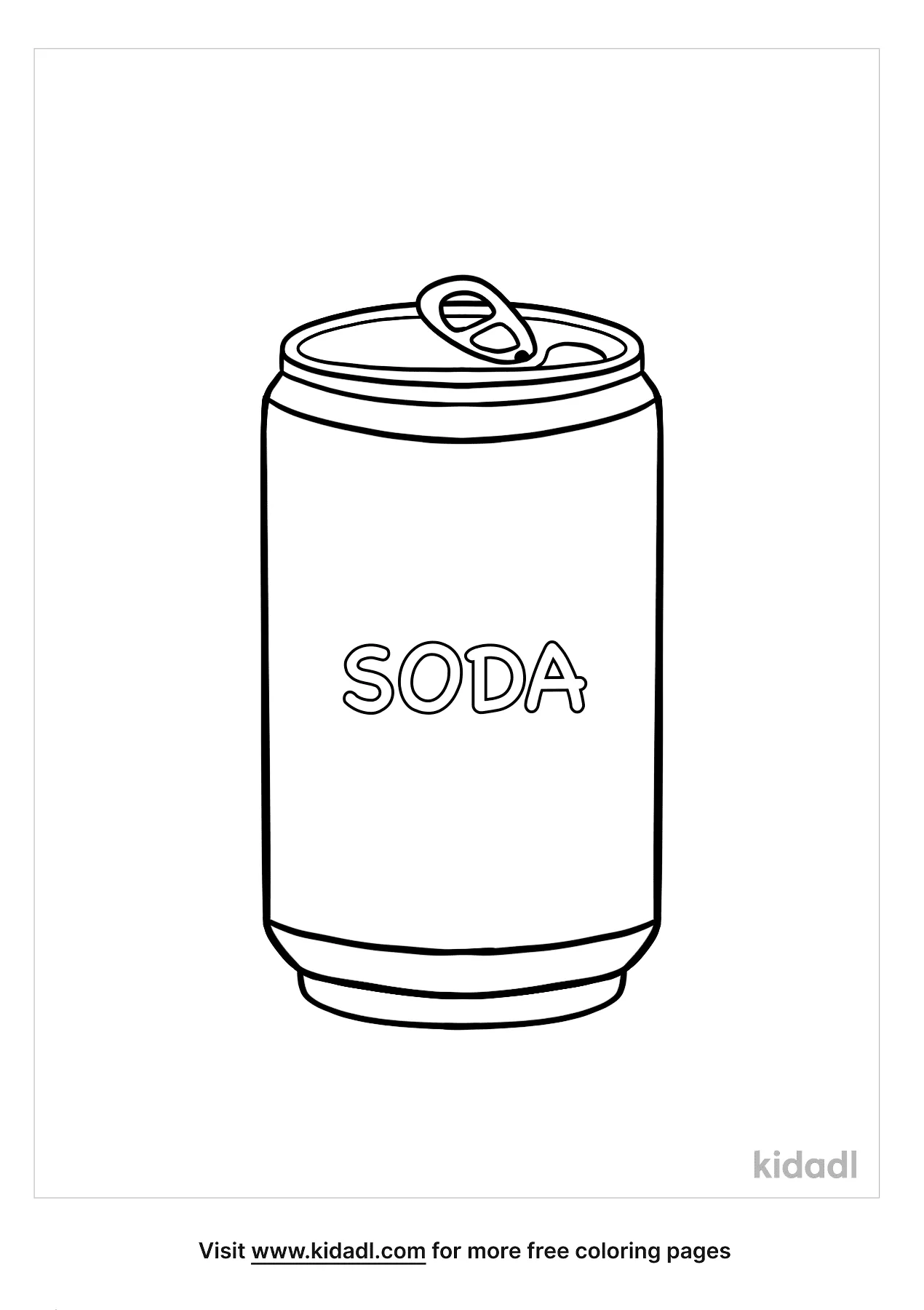 Free soda can coloring page coloring page printables