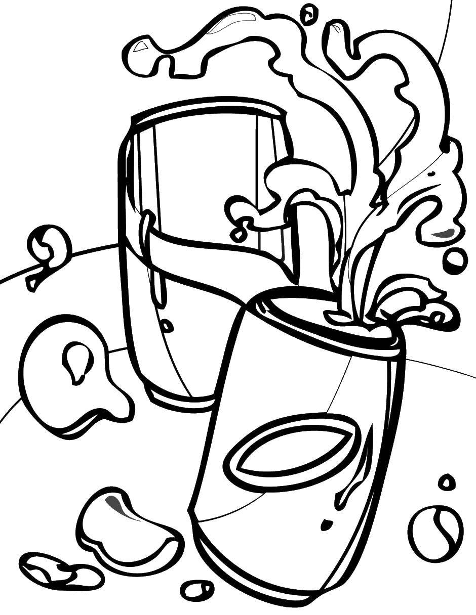 Online coloring pages coloring page soda food download print coloring page