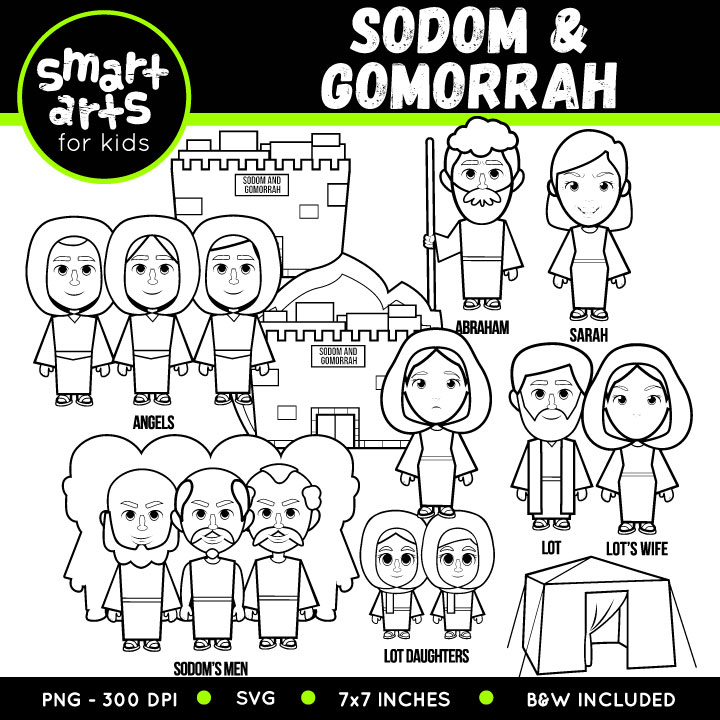 Sodom and gomorrah clip art