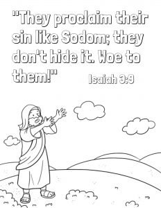 Abraham intercedes for sodom coloring page ep
