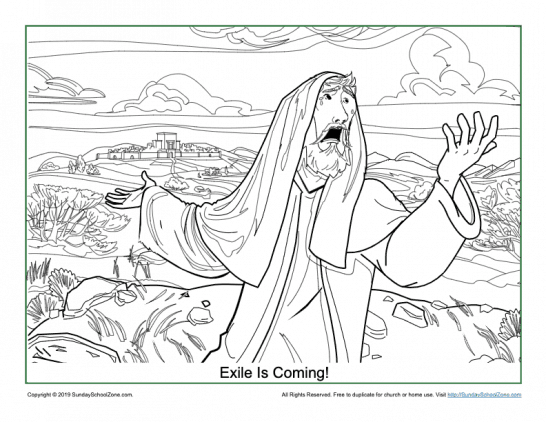 Simple bible coloring pages on sunday school zone