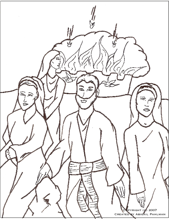 Sodom and gomorrah coloring page