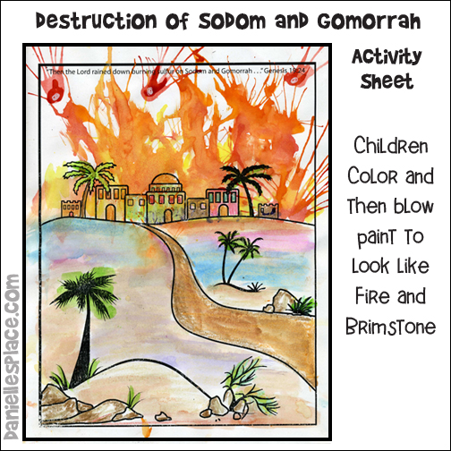 Sodom and gomorrah bible crafts