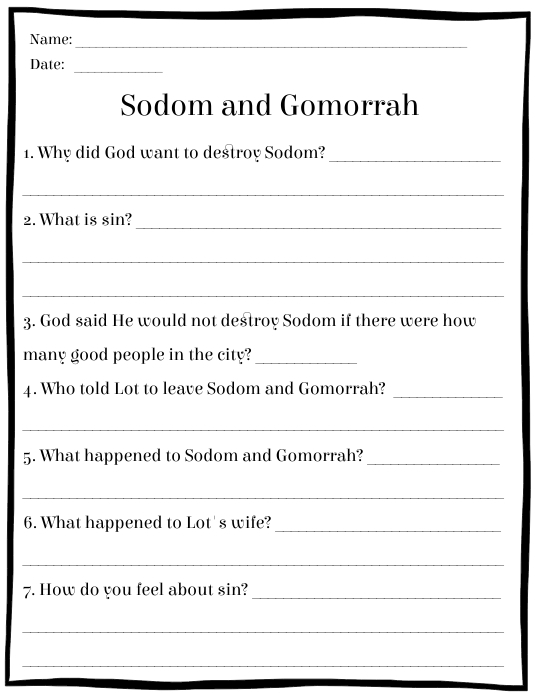 Sodom and gomorrah template