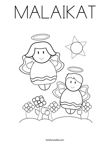Malaikat coloring page