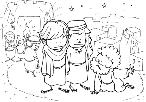 Genesis sodom and gomorha coloring page free printable coloring pages