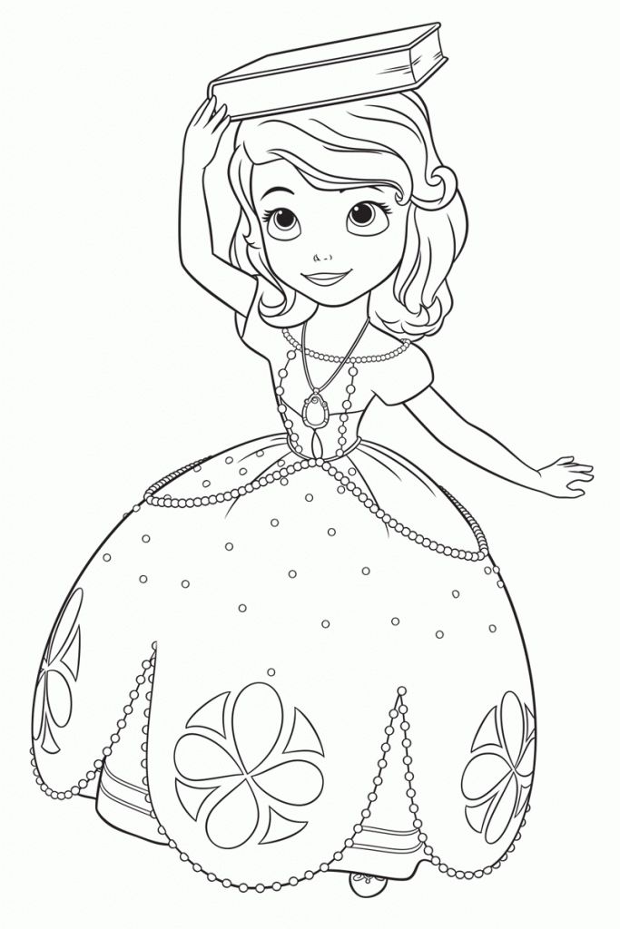 Sofia the first coloring pages