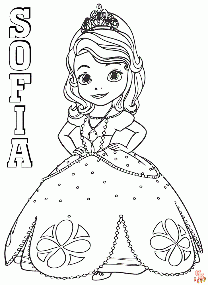 Enjoy the magic of sofia coloring pages