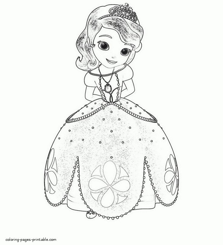 Princess sofia coloring pages kartun