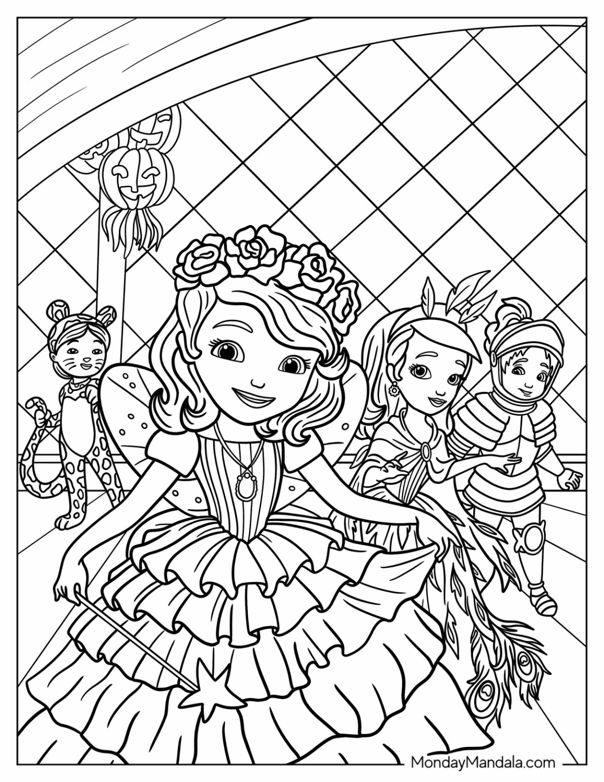 Sofia the first coloring pages free pdf printables