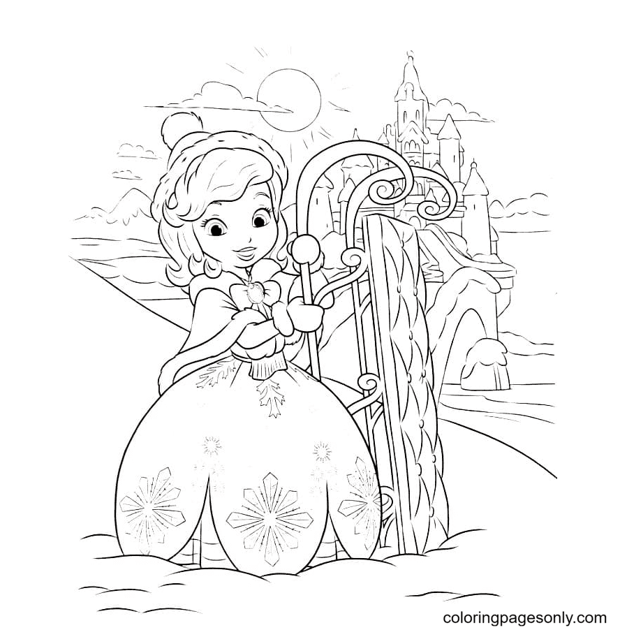 Sofia the first coloring pages printable for free download