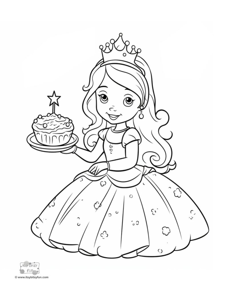 Free printable princess coloring pages