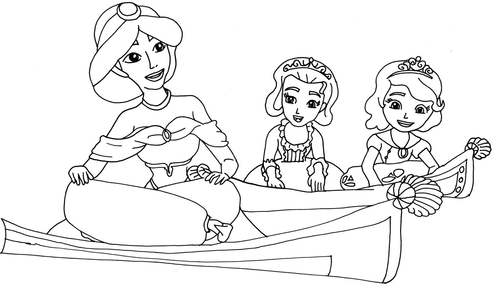 Sofia the first coloring pages