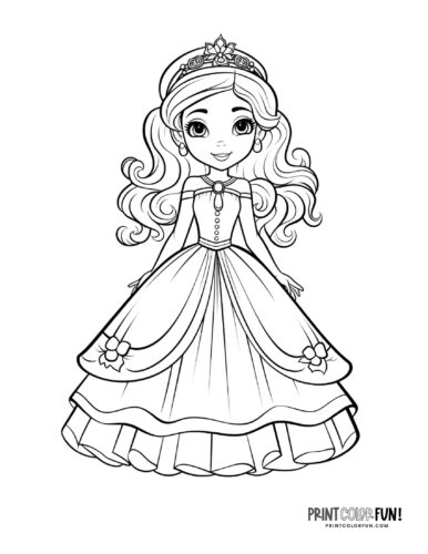 Princess coloring pages spectacular color clipart are a gateway to fairytale adventures at