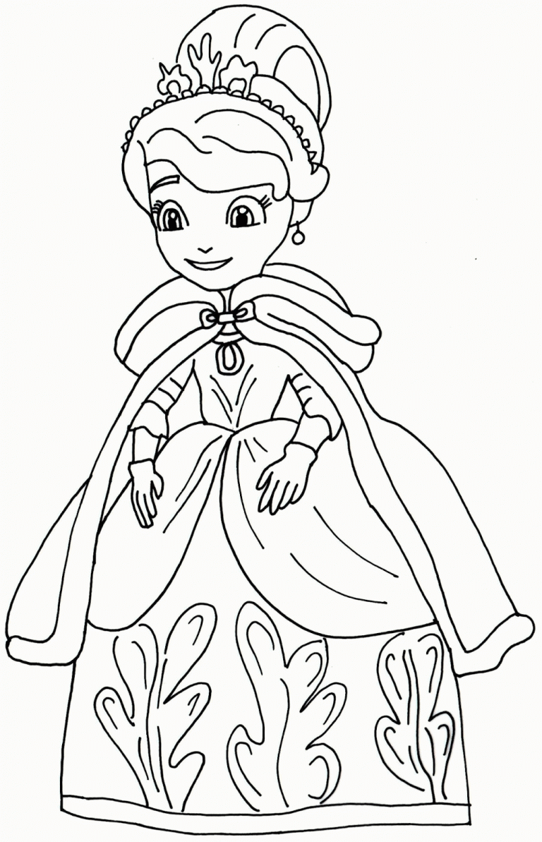 Sofia the first coloring pages