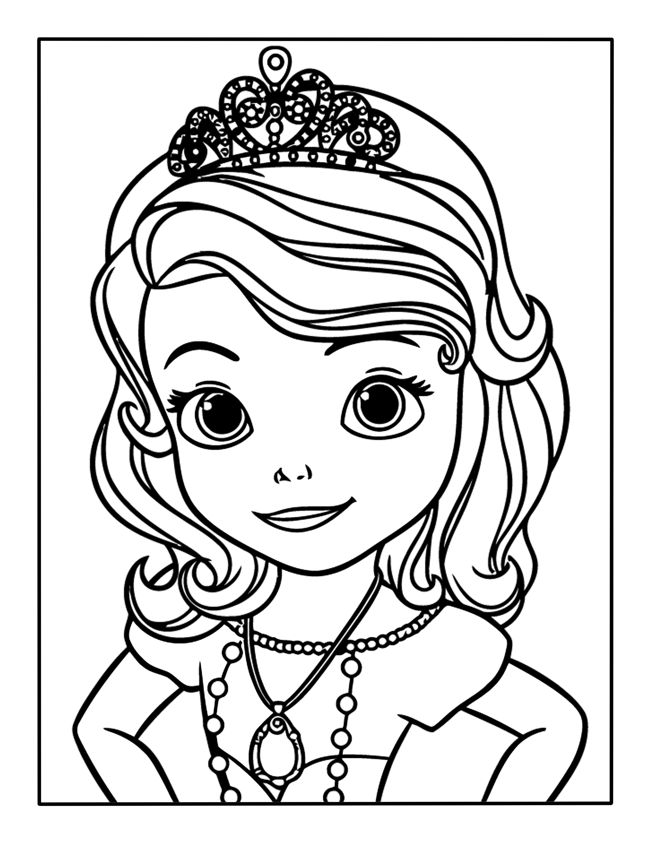 Sofia the first coloring page â kimmi the clown