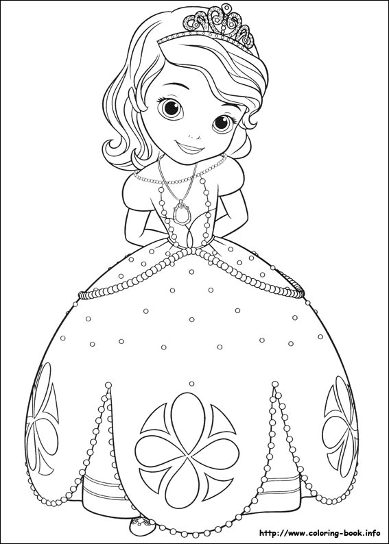 Sofia the first coloring picture