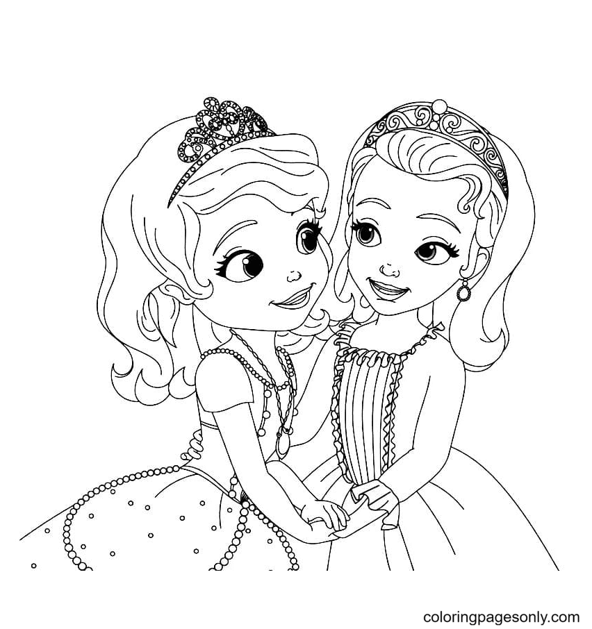 Sofia the first coloring pages printable for free download