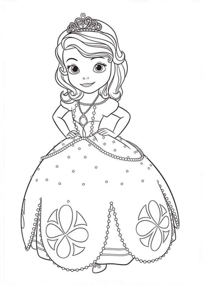 Sofia the first coloring pages printable pdf