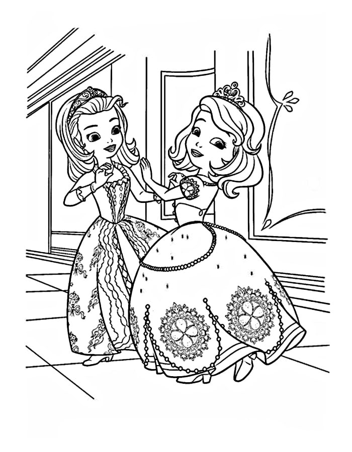 Princess sofia coloring pages âï free coloring pages