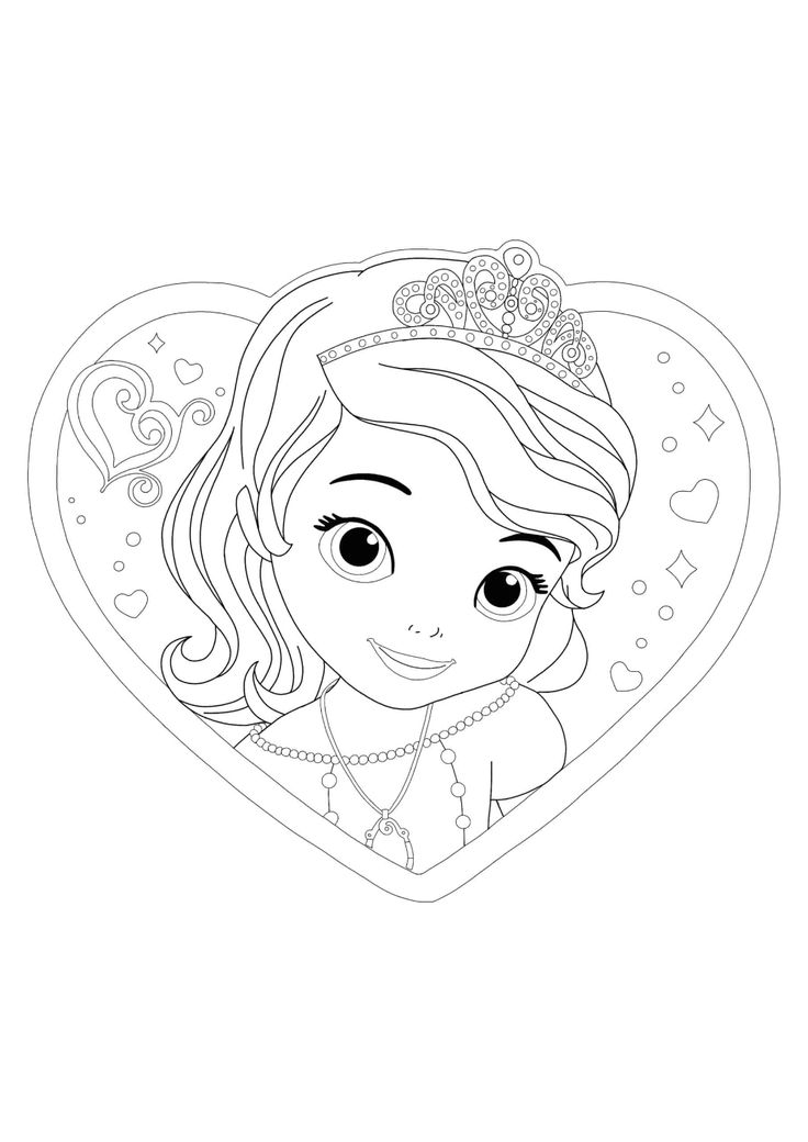 Sofia the first coloring pages