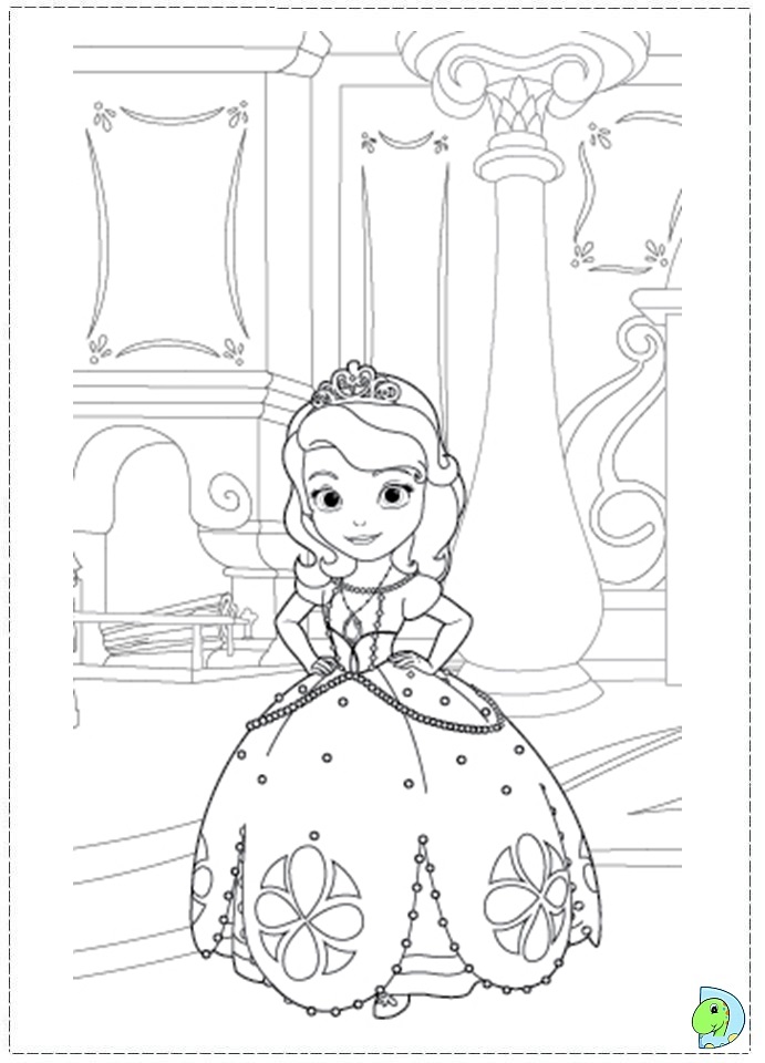 Sofia the first coloring page