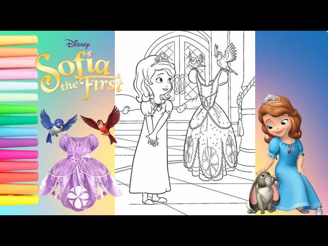 Coloring sofia the first disney princess coloring page