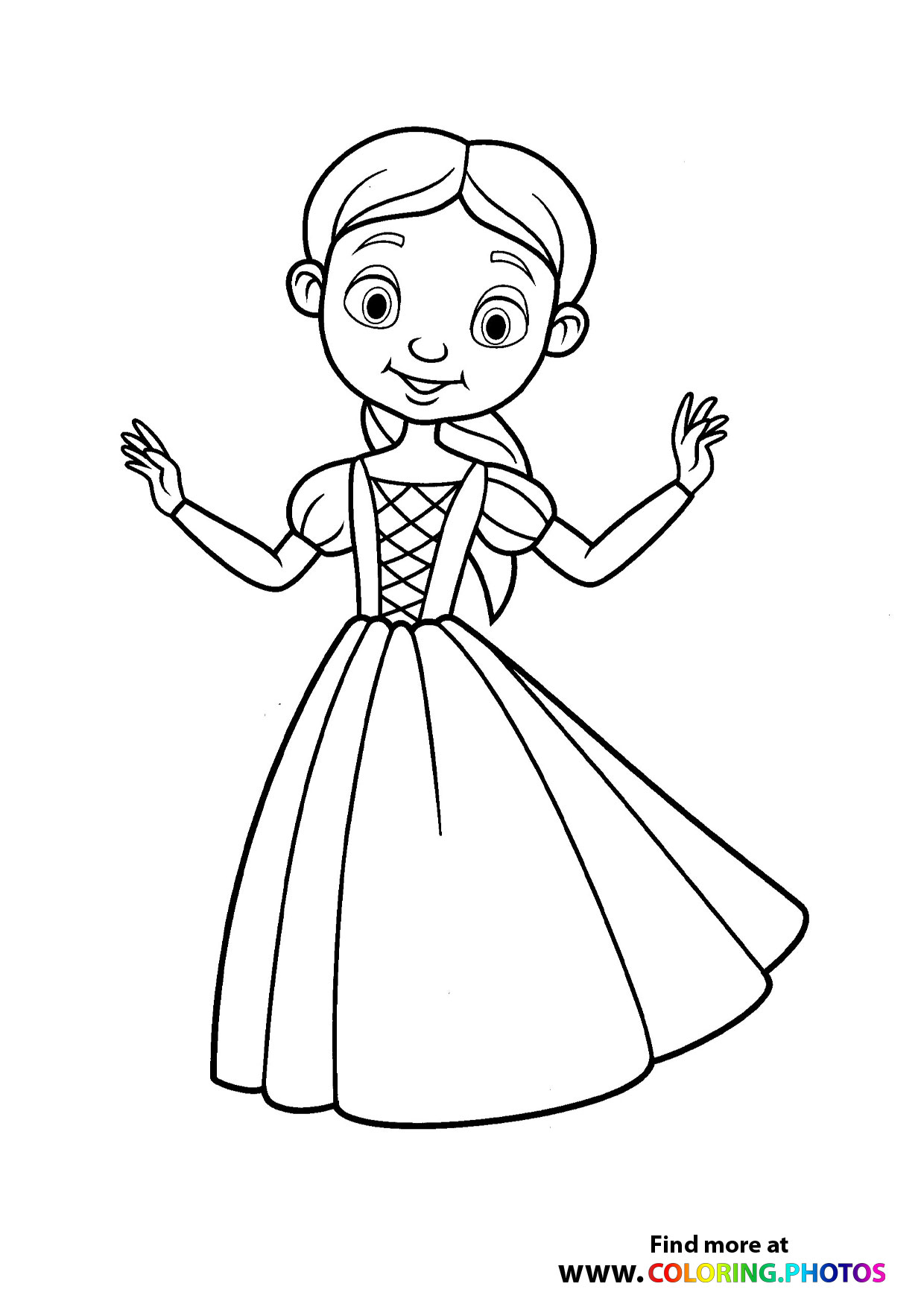 Princess in a dress
