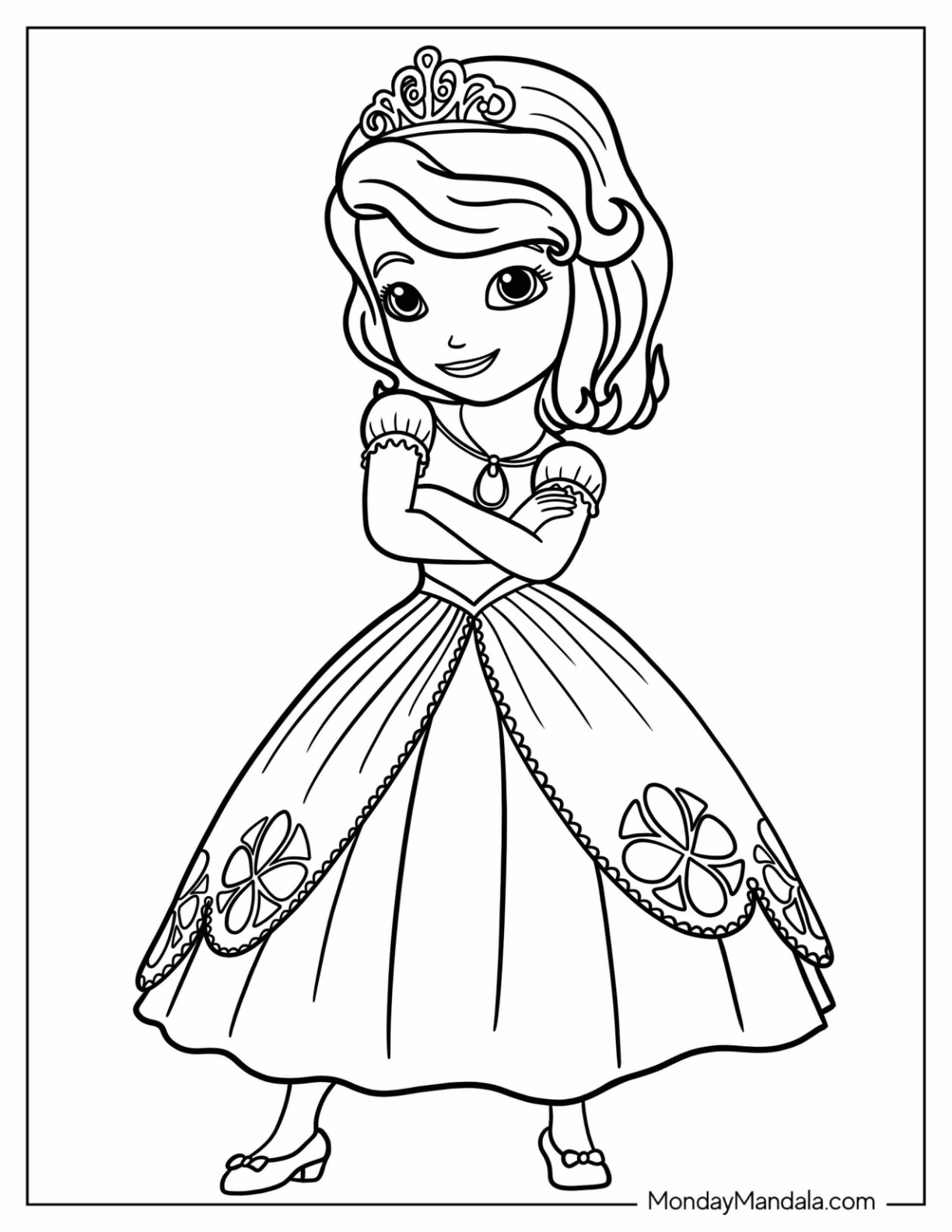 Sofia the first coloring pages free pdf printables