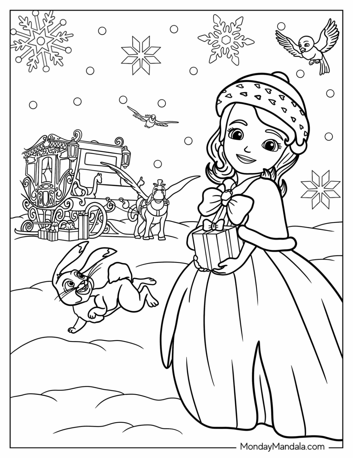 Sofia the first coloring pages free pdf printables