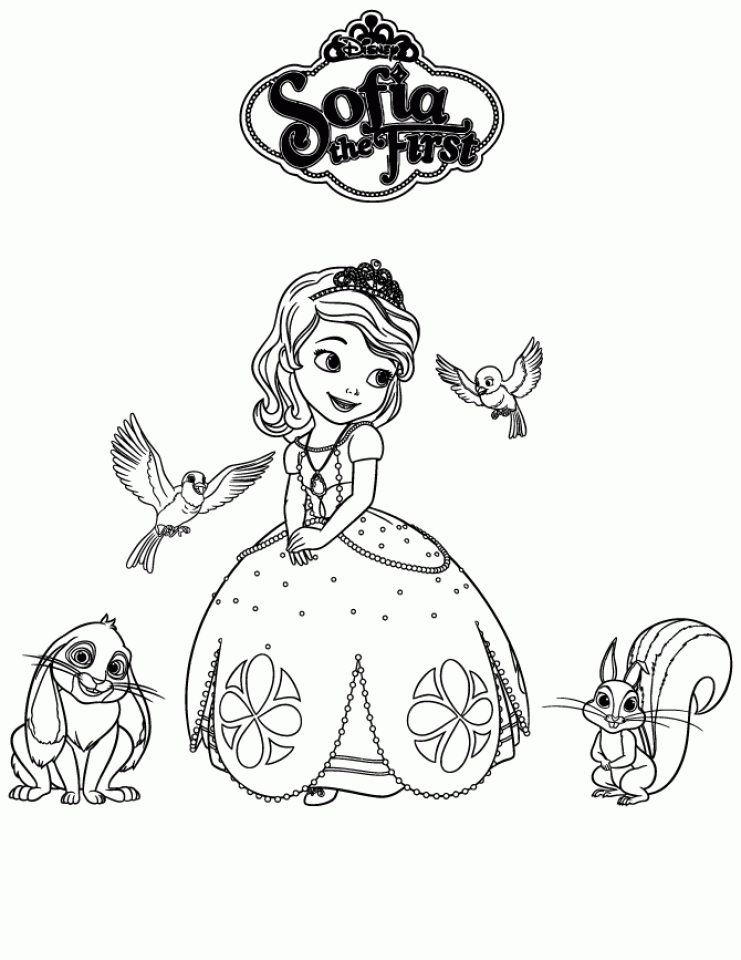 Get this printable sofia the first coloring pages