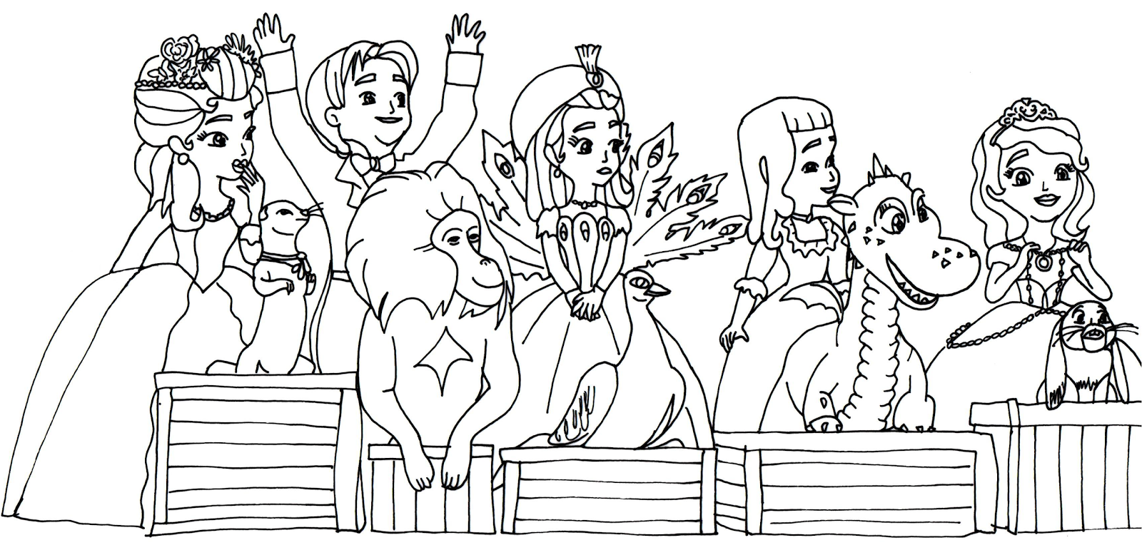 Sofia the first coloring pages