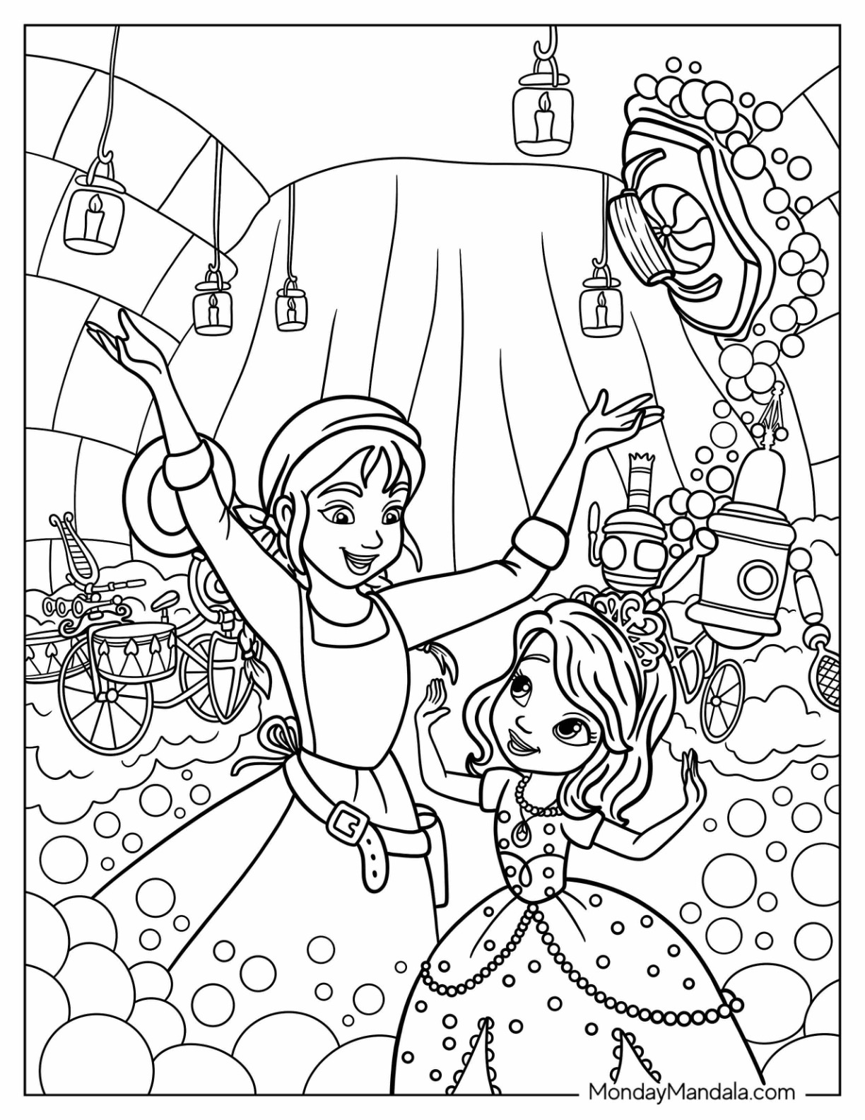 Sofia the first coloring pages free pdf printables