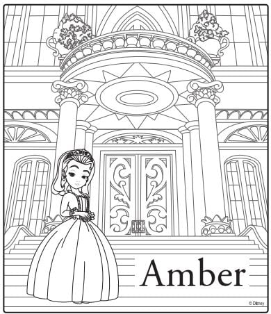 Sofia the first premiere party ideas coloring sheets