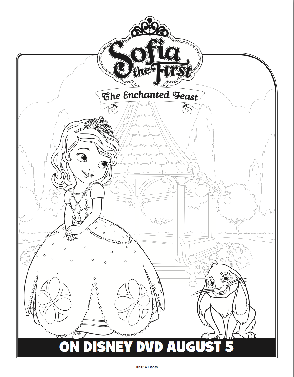 Sofia the first printable coloring sheets