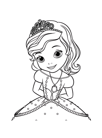 Princess sofia disney coloring pages to download for free