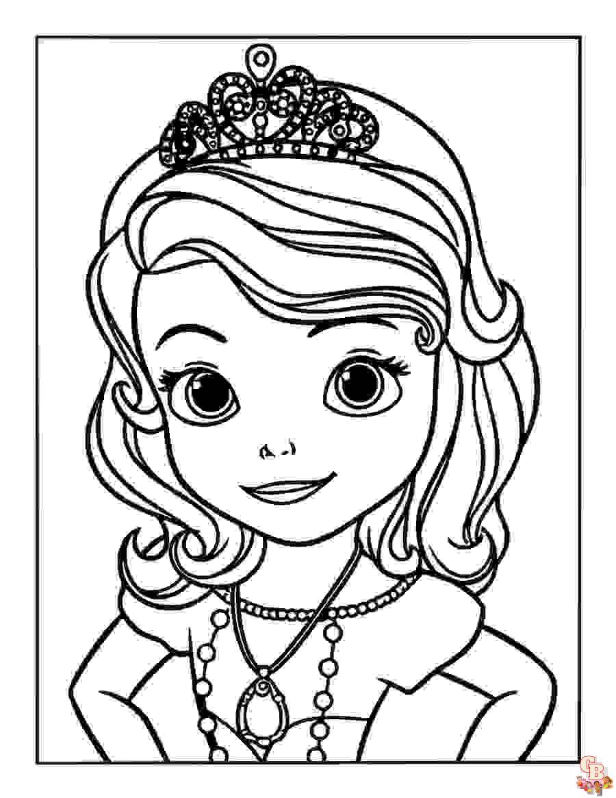 Find the best sofia the first coloring pages on