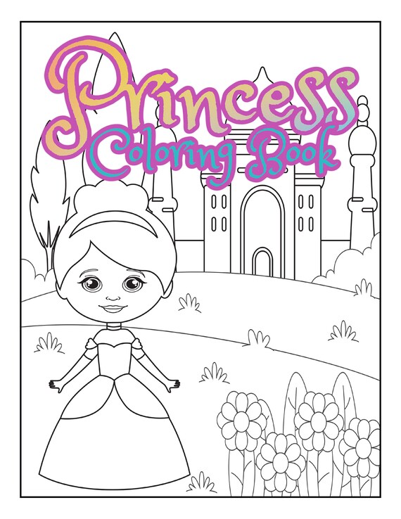 Princess coloring book and sheets