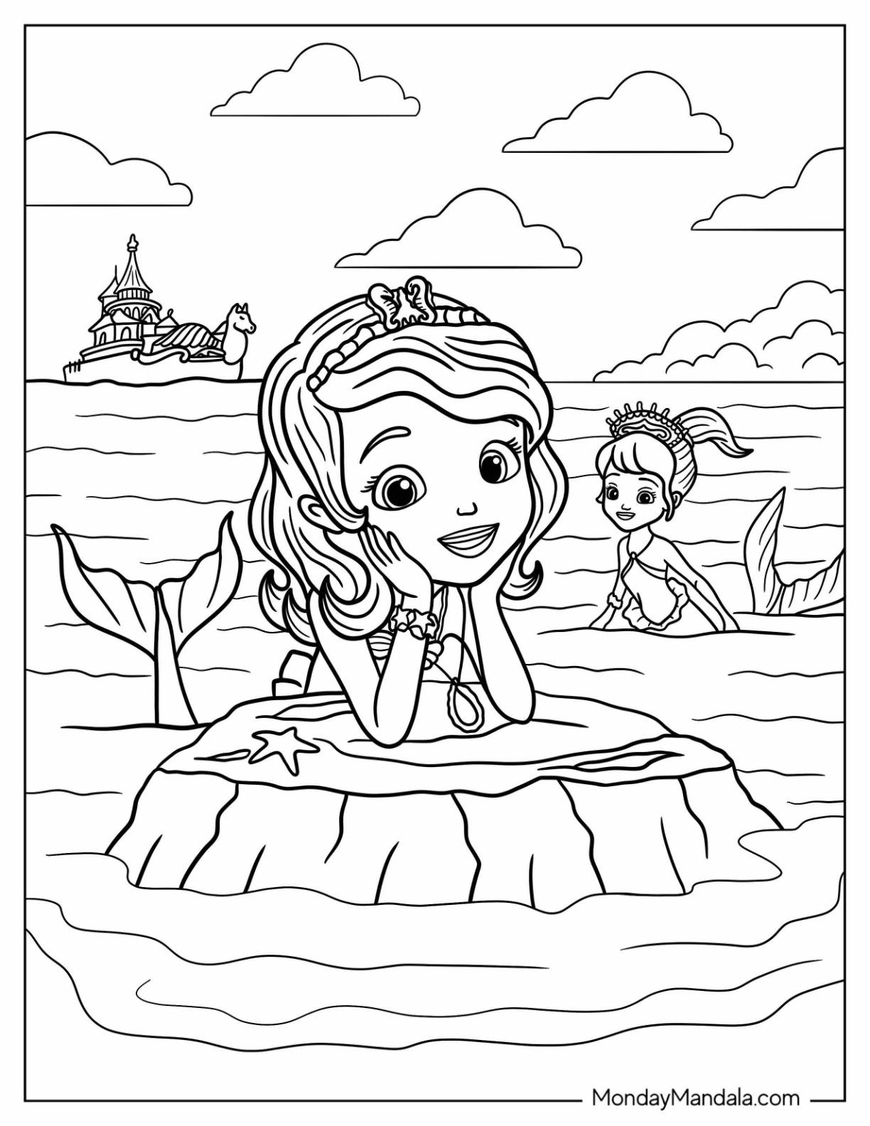 Sofia the first coloring pages free pdf printables