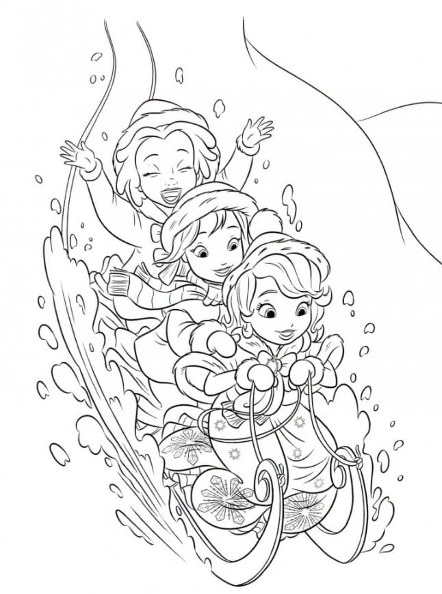 Sofia the first coloring pages