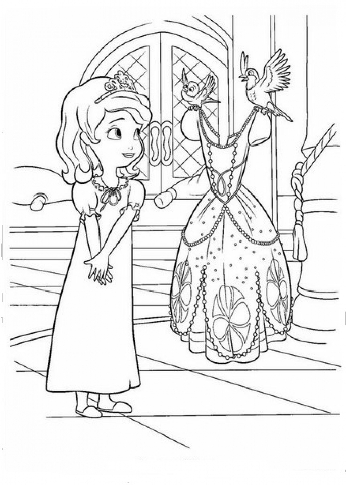 Get this disney sofia the first coloring pages printable