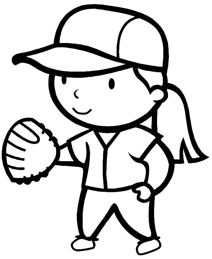 Softball coloring pages printable for free download