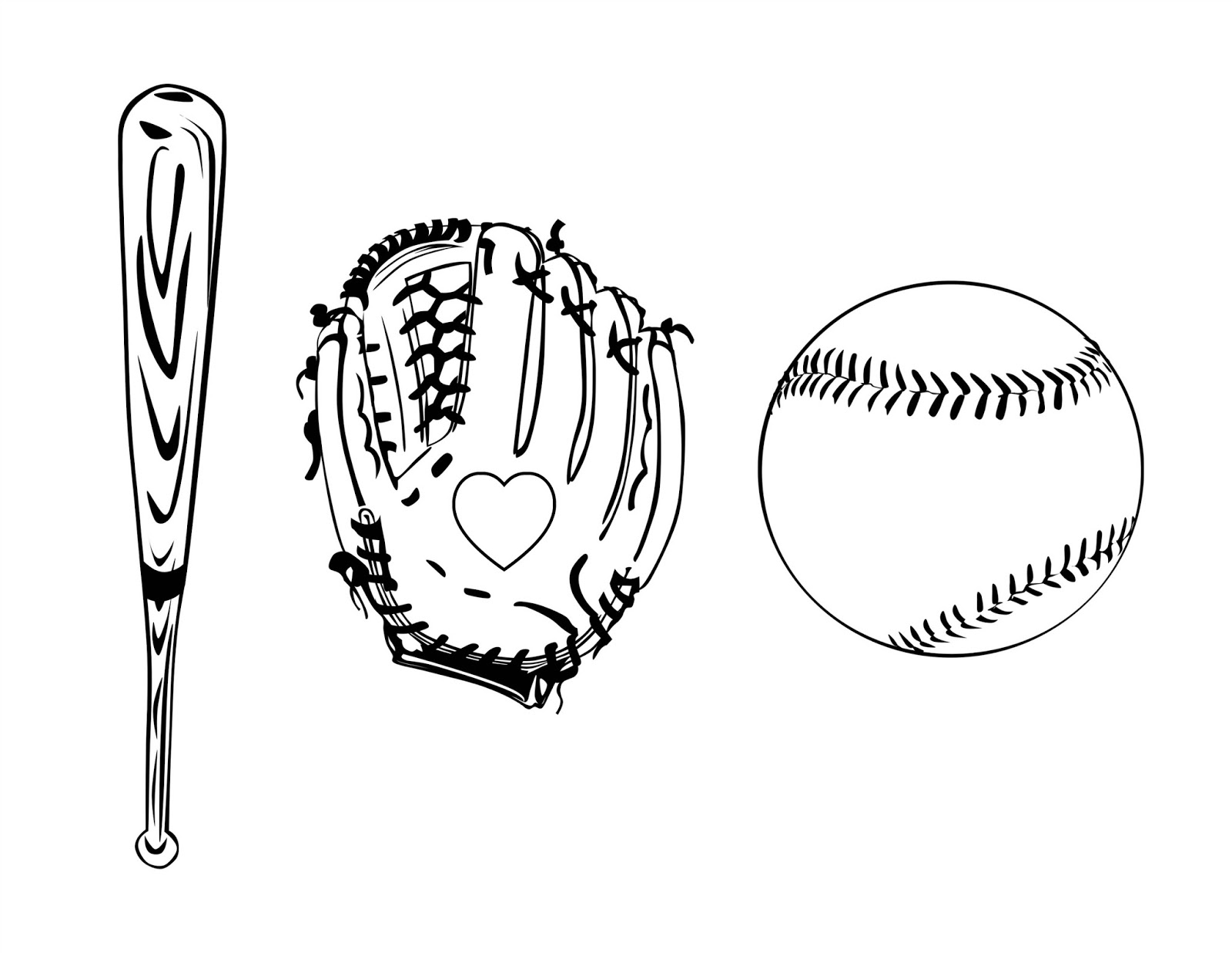 Cjo photo i love baseball coloring page