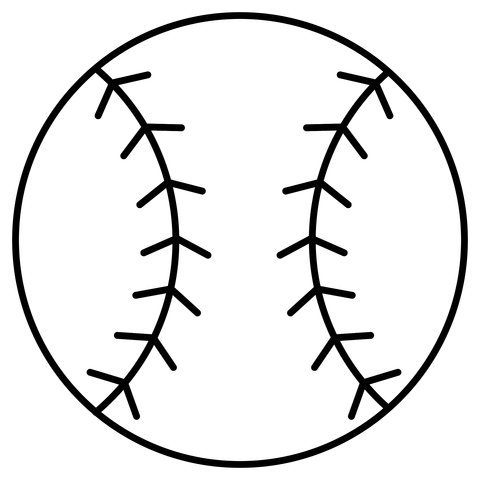 Softball emoji coloring page free printable coloring pages