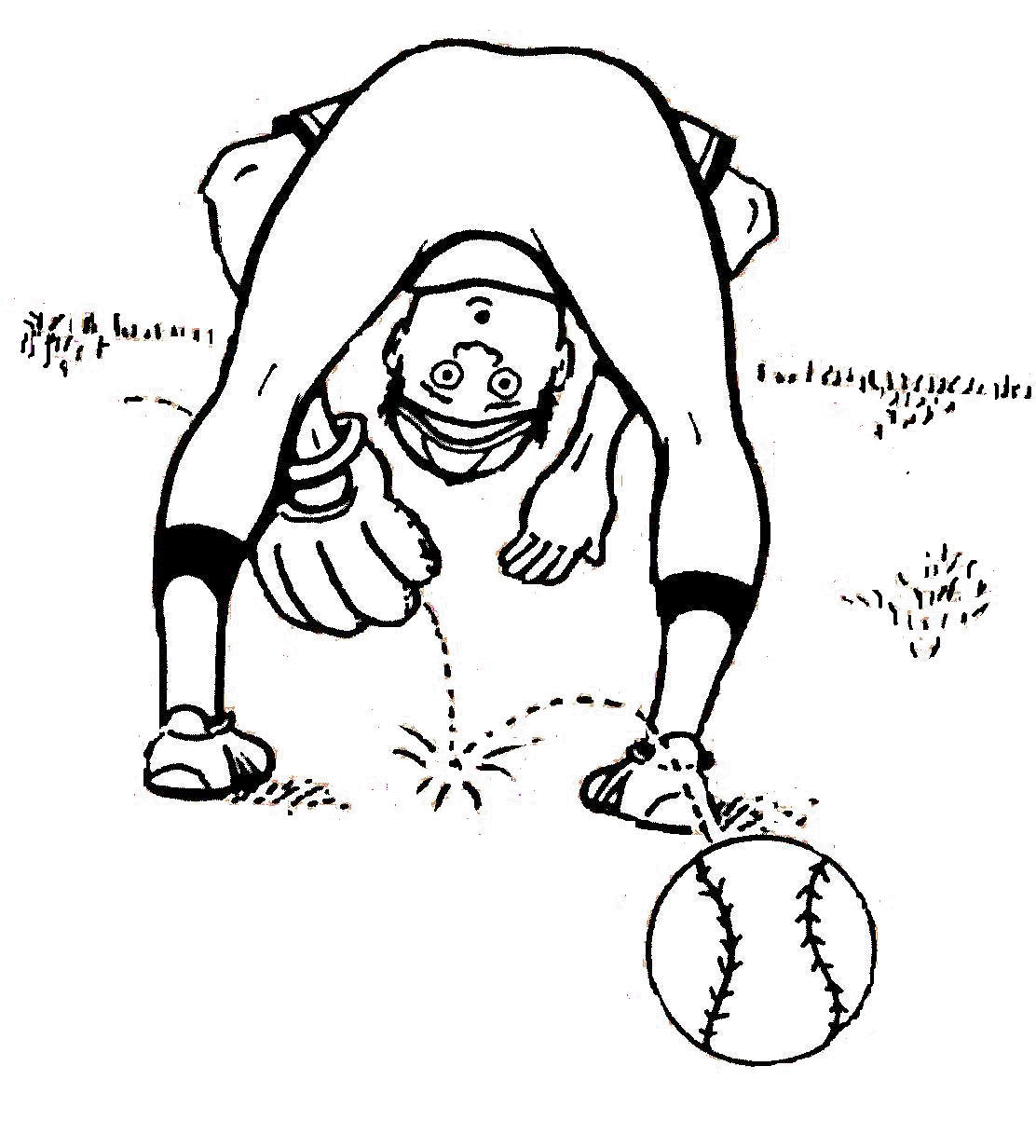 Free printable softball coloring pages for kids and adults