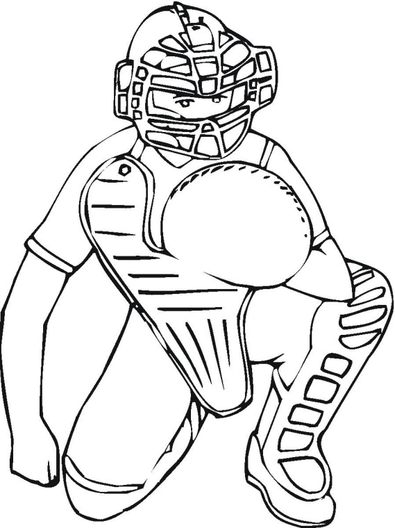 Baseball coloring page