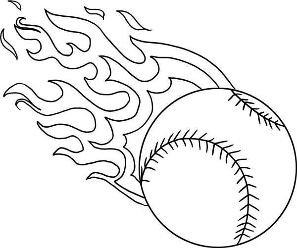 Baseball coloring page