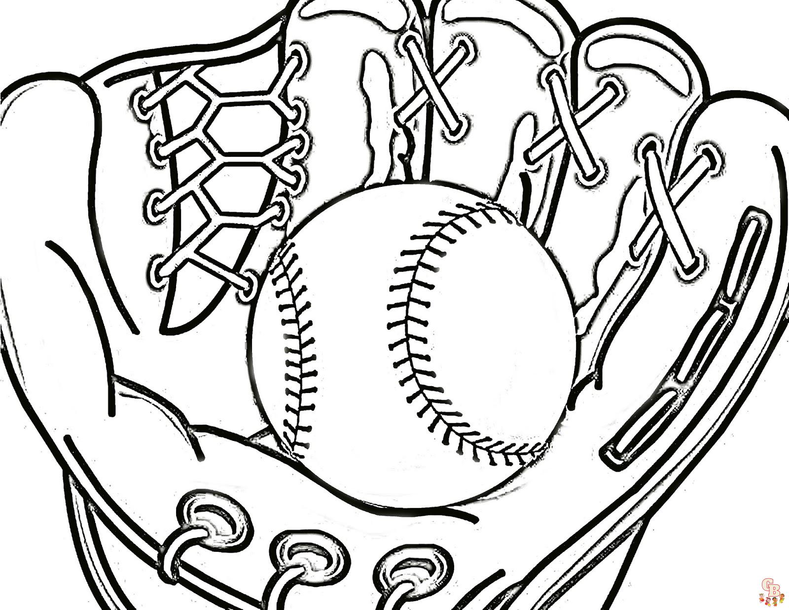 Score a home run with softball coloring pages