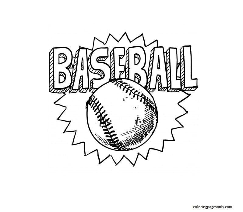 Baseball coloring pages printable for free download